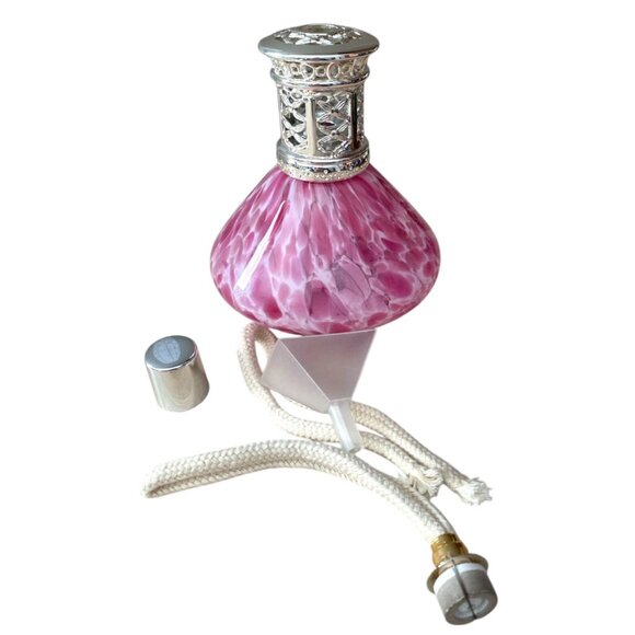 Pink Leopard Scentier Catalytic Fragrance Lamp Art Glass Home Diffuser - Picture 2 of 6